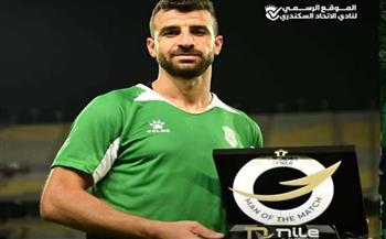 محمود متولي رجل مباراة الاتحاد السكندري وفاركو