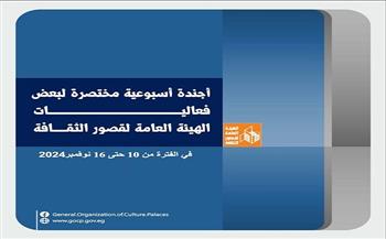 في قصور الثقافة هذا الأسبوع.. فعاليات متنوعة بعروس الصعيد واستمرار أنشطة «بداية جديدة» 