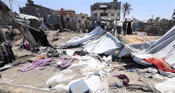   إصابات في غارة للاحتلال استهدفت خيمة تؤوي نازحين جنوبي قطاع غزة