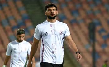 قبل مباراة المصري.. مدرب الزمالك يطمئن على مصطفى شلبي