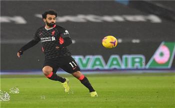 محمد صلاح يسجل الهدف الثالث لفريق ليفربول في مرمى وست هام