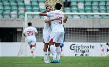 الزمالك يتقدم على إنيمبا النيجيري بثنائية في الشوط الأول