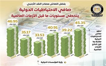 مجلس الوزراء: صافي الاحتياطيات الدولية يتخطى مستويات ما قبل الأزمات العالمية