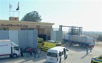 ميناء رفح البري يستقبل 26 مصابًا فلسطينيًا 