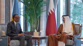 أمير قطر يلتقي الرئيس الرواندي    