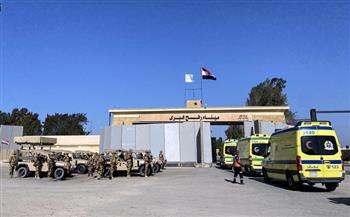 ميناء رفح البري يستقبل 40 مصابًا فلسطينيًا وإدخال 115 شاحنة مساعدات