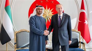 رئيسا الإمارات وتركيا يؤكدان أولوية التحرك الدولي لوقف إطلاق النار في غزة 