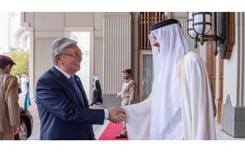 أمير قطر ورئيس كازاخستان يعقدان جلسة مباحثات رسمية