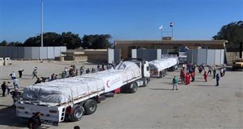 إدخال 169 شاحنة مساعدات لقطاع غزة من معبر رفح 