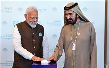 الإمارات والهند يضعان حجر الأساس لمشروع بوابة الهند التجارية