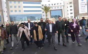 محافظ بورسعيد: استمرار أعمال رصف و رفع كفاءة الشوارع الداخلية بمنطقة « السيدة خديجة» 