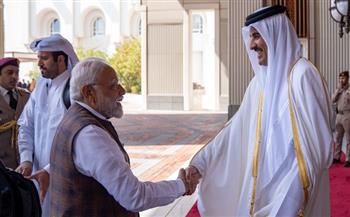 أمير قطر ورئيس الوزراء الهندي يعقدان جلسة مباحثات رسمية
