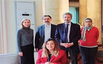 سفير إيطاليا لدى القاهرة يستقبل إيمان كريم لمناقشة اتفاقيات التعاون بين الطرفين