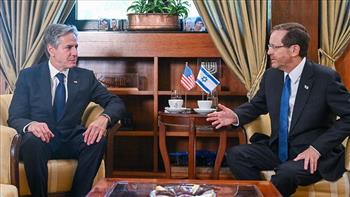 بلينكن يبحث في ميونخ مع الرئيس الإسرائيلي تطورات الوضع في قطاع غزة 