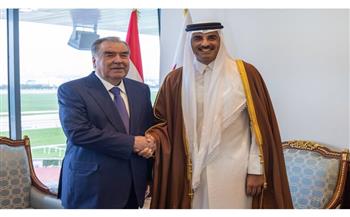 أمير قطر يلتقي رئيس طاجيكستان