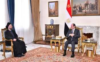 الرئيس السيسي ورئيس تيار الحكمة العراقي يتناولان جهود مصر المكثفة لوقف إطلاق النار بغزة 