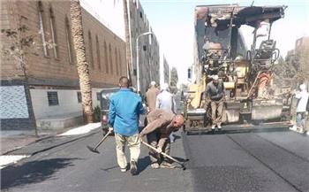 محافظ المنيا: خطة رصف الشوارع أحد عوامل دفع عملية التنمية المستدامة