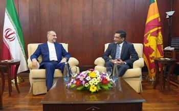 وزير خارجية سريلانكا يبحث مع نظيره الإيراني تعزيز التعاون الثنائي