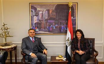 «المشاط» تبحث مع السفير القطري تعزيز التعاون المشترك بين البلدين 