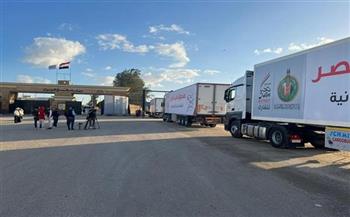 إدخال 24 شاحنة مساعدات لقطاع غزة من ميناء رفح 
