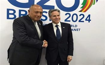 وزير الخارجية يلتقي نظيره الأمريكي على هامش اجتماعات مجموعة العشرين 