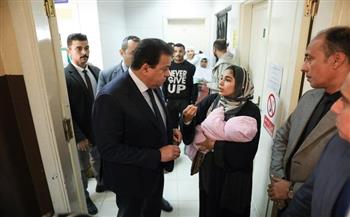 وزير الصحة يتفقد مركز طب أسرة ميت عقبة ضمن جولاته الميدانية المفاجئة