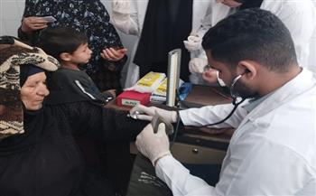 جامعة المنيا تطلق قافلة طبية توعية شاملة لأهالي قرية "شم القبلية"  