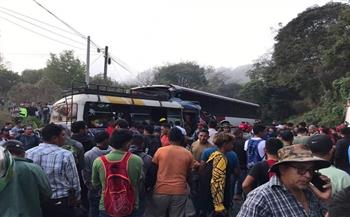 مصرع 17 شخصًا وإصابة 14 آخرينفي حادق تصادم حافلتين بهندوراس