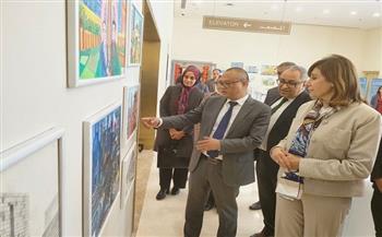 وزيرة الثقافة تفتتح معرض «العاصمة الإدارية الجديدة في عيون أطفال مصر والصين»