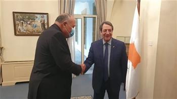 الرئيس القبرصي يستقبل وزير الخارجية في مستهل زيارته إلى نيقوسيا