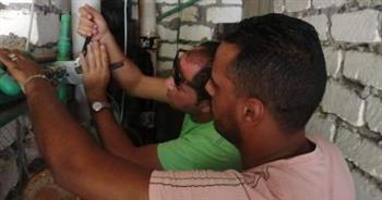مياه الإسكندرية تشن حملات لإزالة التعديات على شبكة المياه شرقي المحافظة