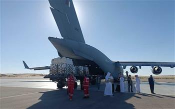 مطار العريش يستقبل طائرة إماراتية بـ39.5 طن مساعدات لغزة