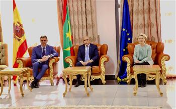 رئيس الوزراء الإسباني ورئيسة المفوضة الأوروبية يزوران موريتانيا