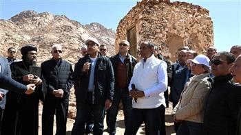 رئيس الوزراء يزور منطقة وادي الدير المقدسة بمنطقة سانت كاترين
