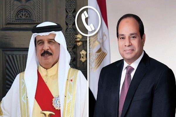 تهنئة هاتفية بين الرئيس السيسي والعاهل البحريني بمناسبة رمضان