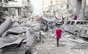 استشهاد 5 فلسطينيين في قصف الاحتلال تل الهوا بمدينة غزة