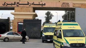 إدخال 32 مصابا فلسطينيا من ميناء رفح للعلاج بمستشفيات مصر