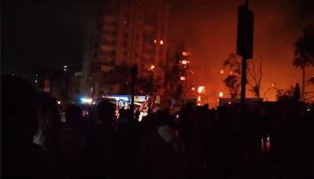 تفاصيل جديدة في حريق استديو الأهرام.. النيران تلتهم لوكيشن «المعلم»