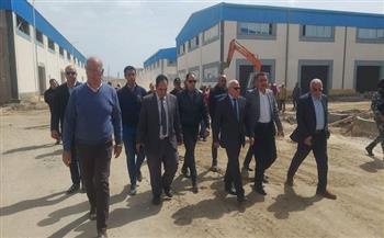 محافظ بورسعيد يشدد على سرعة توصيل المرافق لمجمع الصناعات المغذية الجديد