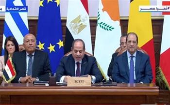 الرئيس السيسي: سنصل بالعلاقات الأوروبية المصرية لمستوى الشراكة الاستراتيجية