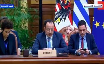 الرئيس القبرصي: من الضروري بدء عهد جديد في العلاقات الأوروبية المصرية