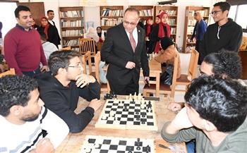 بمسابقات الشطرنج.. بدء مهرجان أسرة طلاب من  أجل مصر الرمضاني بجامعة قناة السويس