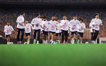 21 لاعبا في مران منتخب مصر  استعدادا لبطولة كأس عاصمة مصر