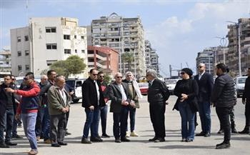 محافظ بورسعيد يتفقد تطوير ورفع كفاءة شارع طرح البحر 2 