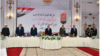 الرئيس السيسي يشارك قادة القوات المسلحة حفل الإفطار السنوي بمناسبة ذكرى العاشر من رمضان
