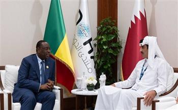 أمير قطر يبحث مع الرئيس السنغالي العلاقات الثنائية
