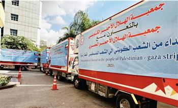 رئيس النادي الدبلوماسي الدولي بالكويت تشيد بالتعاون مع الهلال الأحمر في تقديم مساعدات لغزة