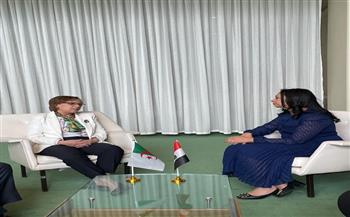 مايا مرسي تجتمع مع وزيرة التضامن بالجزائر لبحث سبل التعاون بين الجانبين
