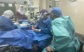 مستشفى سوهاج الجامعي ينقذ عاملا من العمى بعد إصابته بشظية في الشبكية