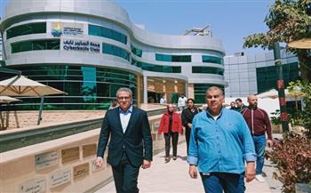 مرشح مصر لليونسكو في زيارة لمستشفى سرطان الأطفال 57357